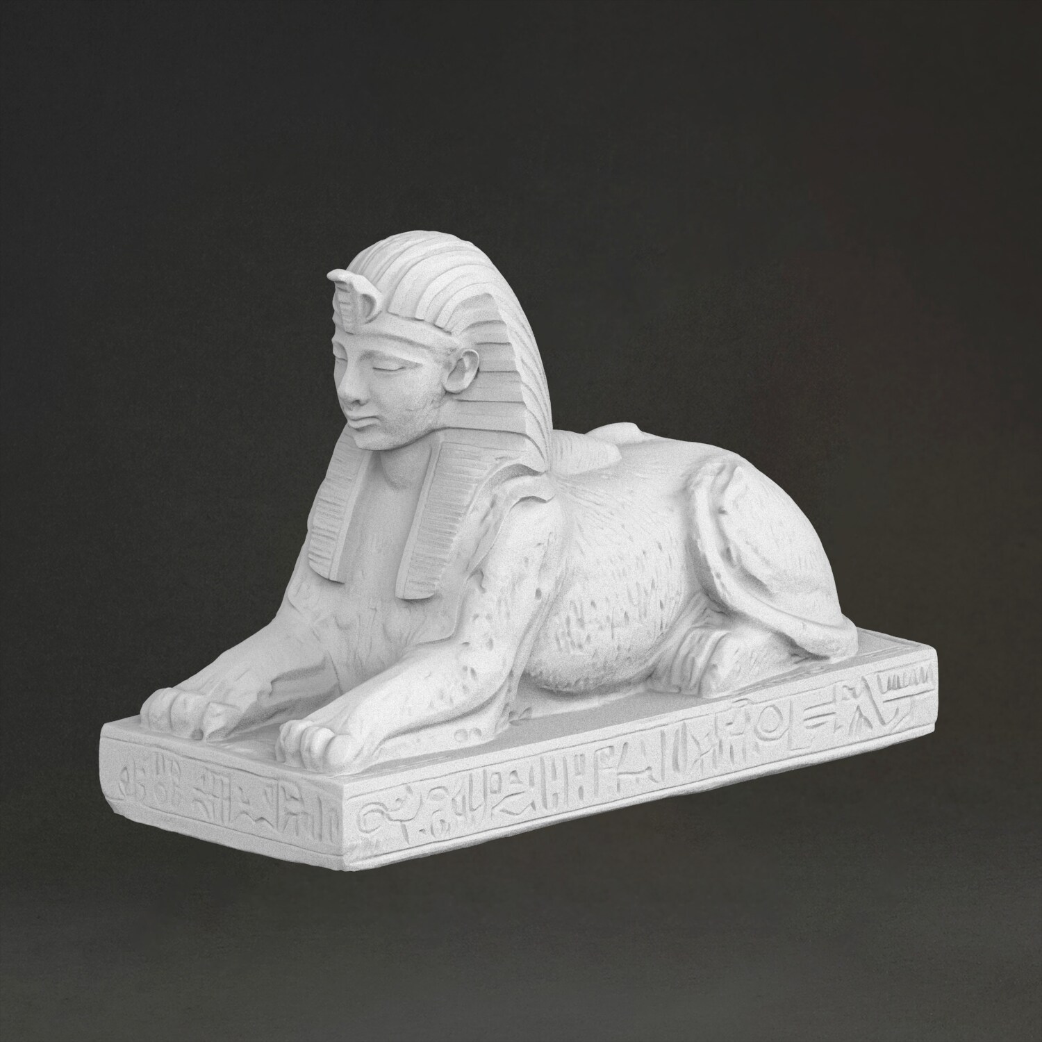 3D Printing Resin - Escultura de esfinge, impressa em resina