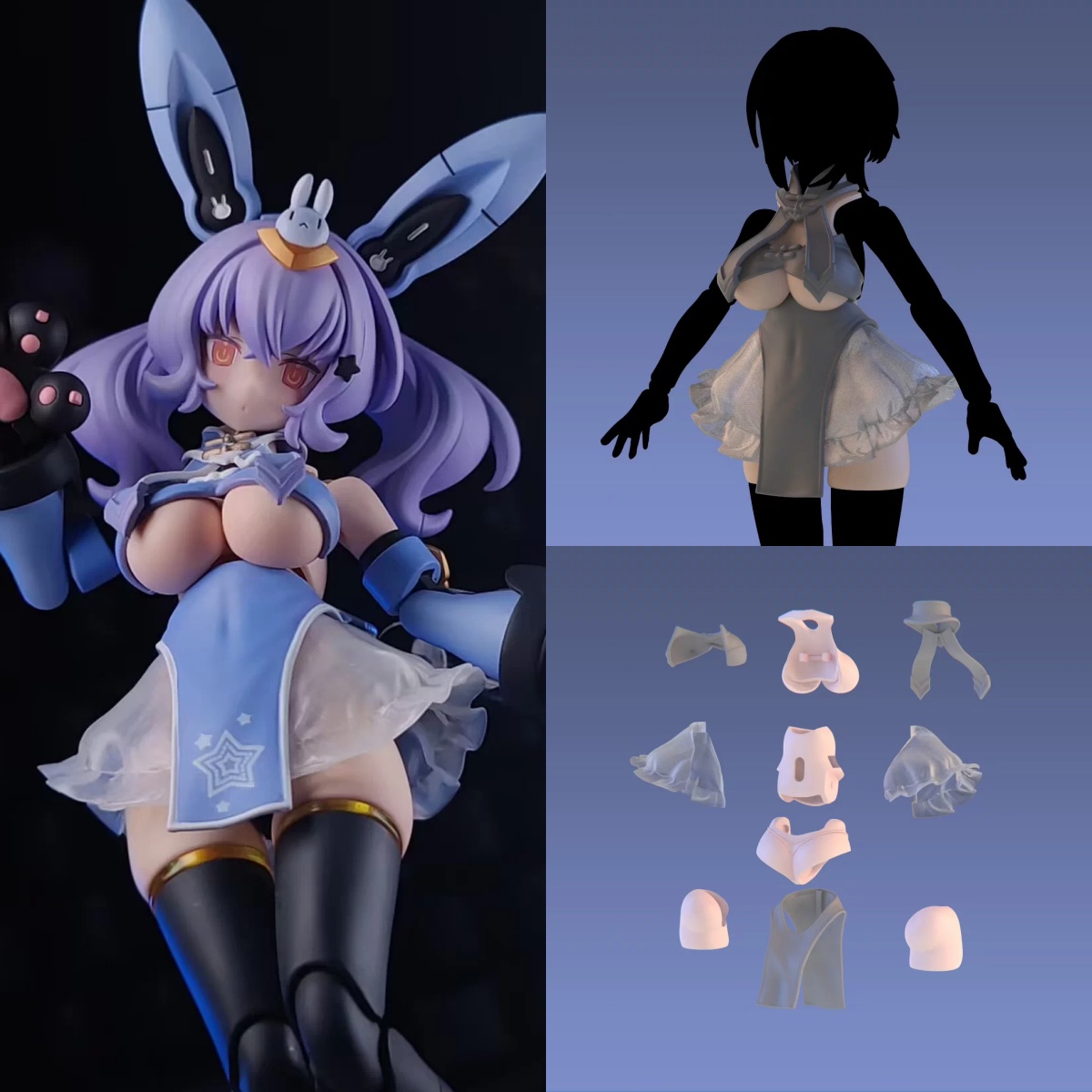 3D Printing Resin - 【Pré-venda】Figura de Ação Feminina em Escala