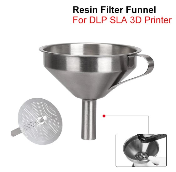 3D Printing Uv Sensitive Resin - Funil de filtro de resina para