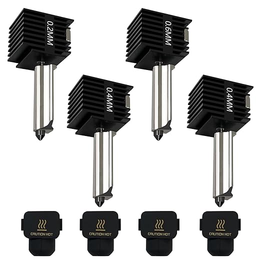Nozzle 0.4Mm Hardened - Kit Hotend A1 Mini/A1 (4 Peças)