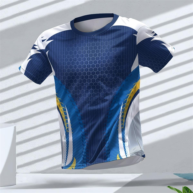 3D Printing Tablet - Camisetas Esportivas com Estampa Geométrica 3D,