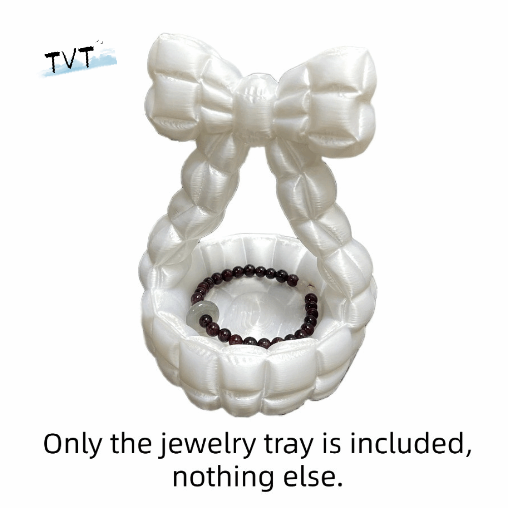 3D Printing Ring Holder - Bandeja de Joias Elegante com Laço