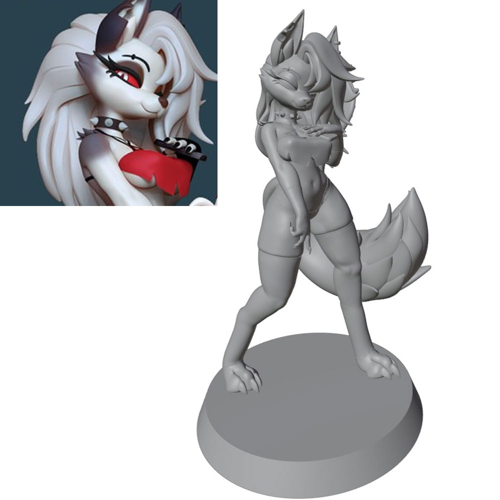 3D Printing Liquid - Estátua de personagem de anime, 1/24