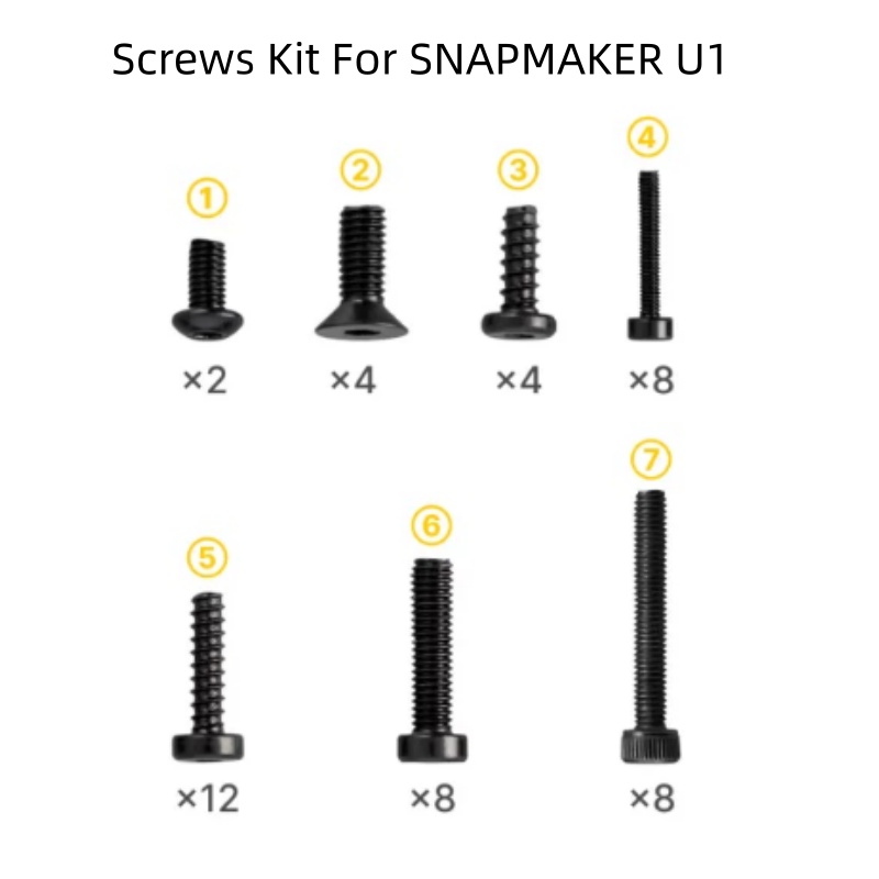 3D Printing Workshop - Kit de parafusos para impressora 3D