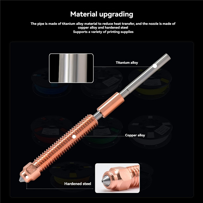 Nozzle 0.4Mm Hardened - As59-4x para creality k2 plus bocal