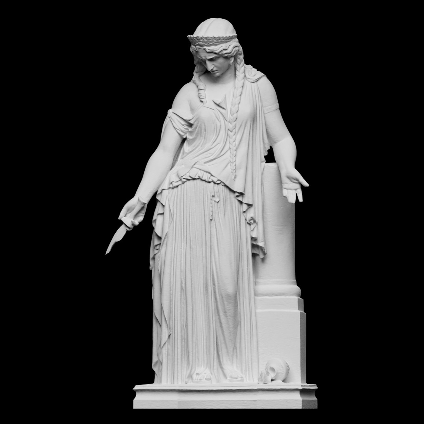 3D Printing Resin - Escultura “Medea”, material de resina impresso