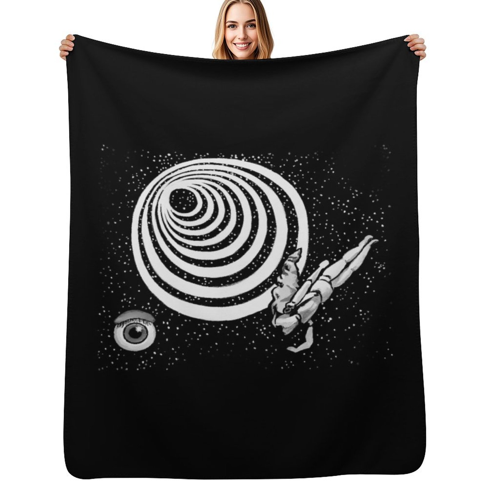 3D Printing Zone - Cobertor Twilight Zone Eye Throw, cobertor