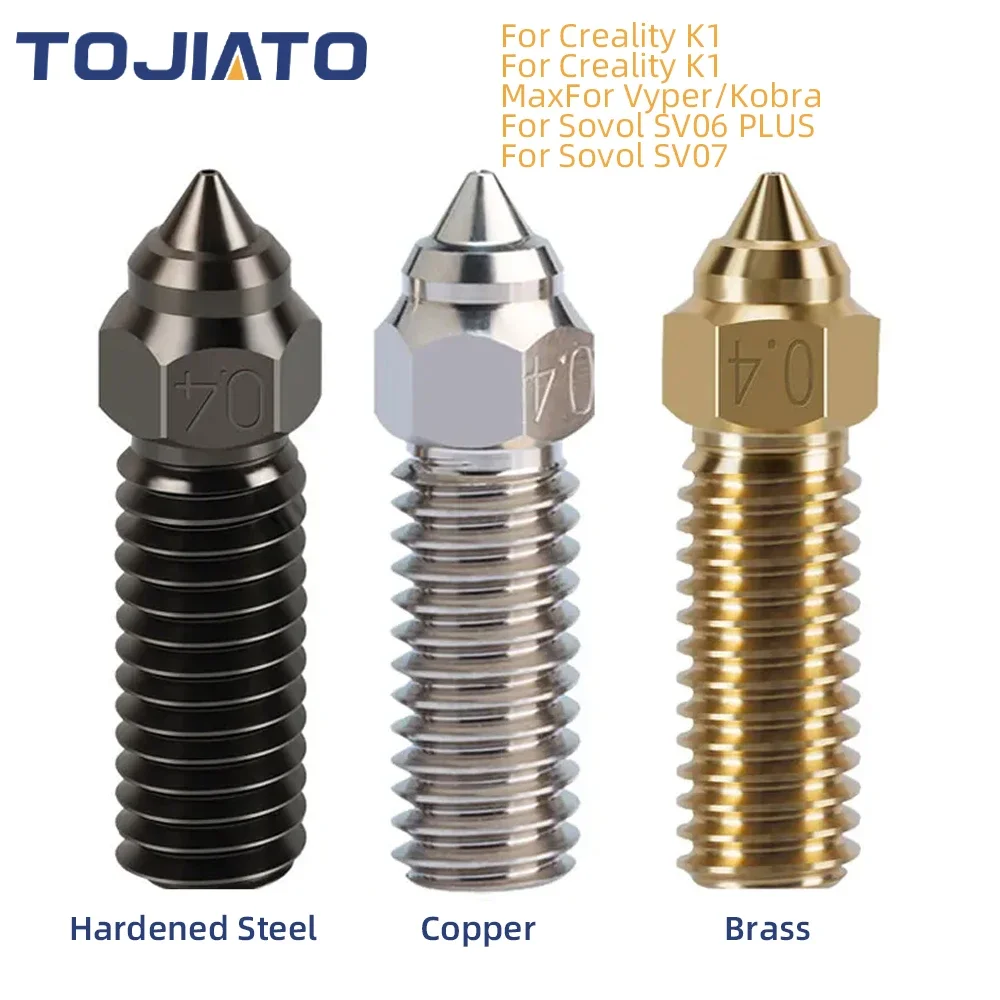 Nozzle 0.4Mm Hardened - Bico vulcão de alta velocidade, aço