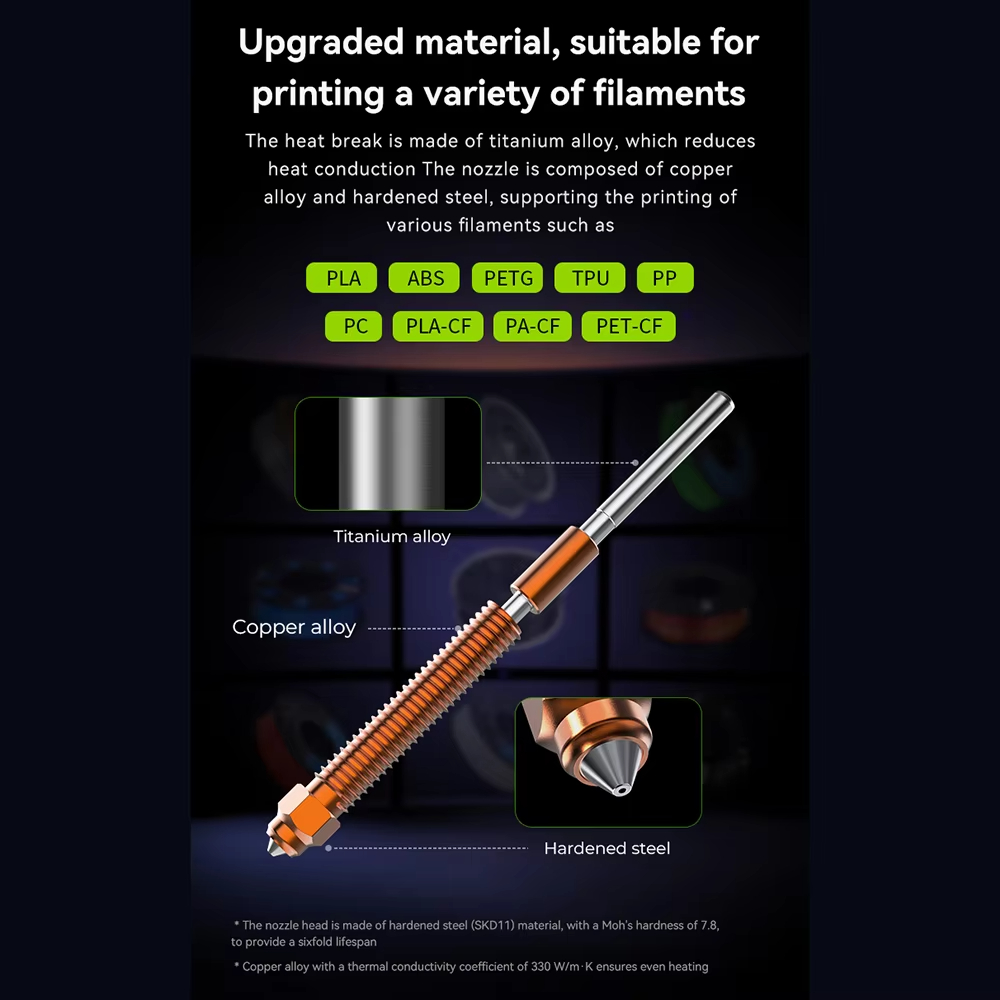 Bico de aço endurecido unicórn - Nozzle 0.4Mm Hardened avaliação e preço