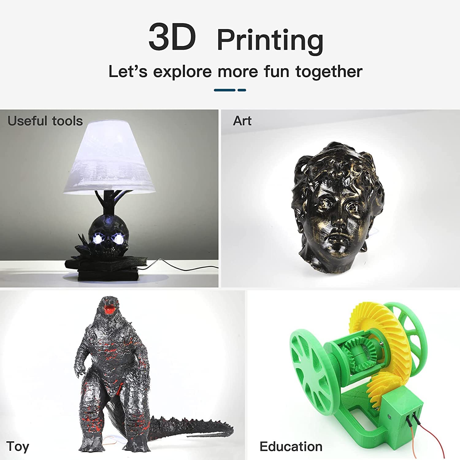 Filamento PLA CREALITY 3D 1KG  - 3D Printing Nylon Filament avaliação e preço