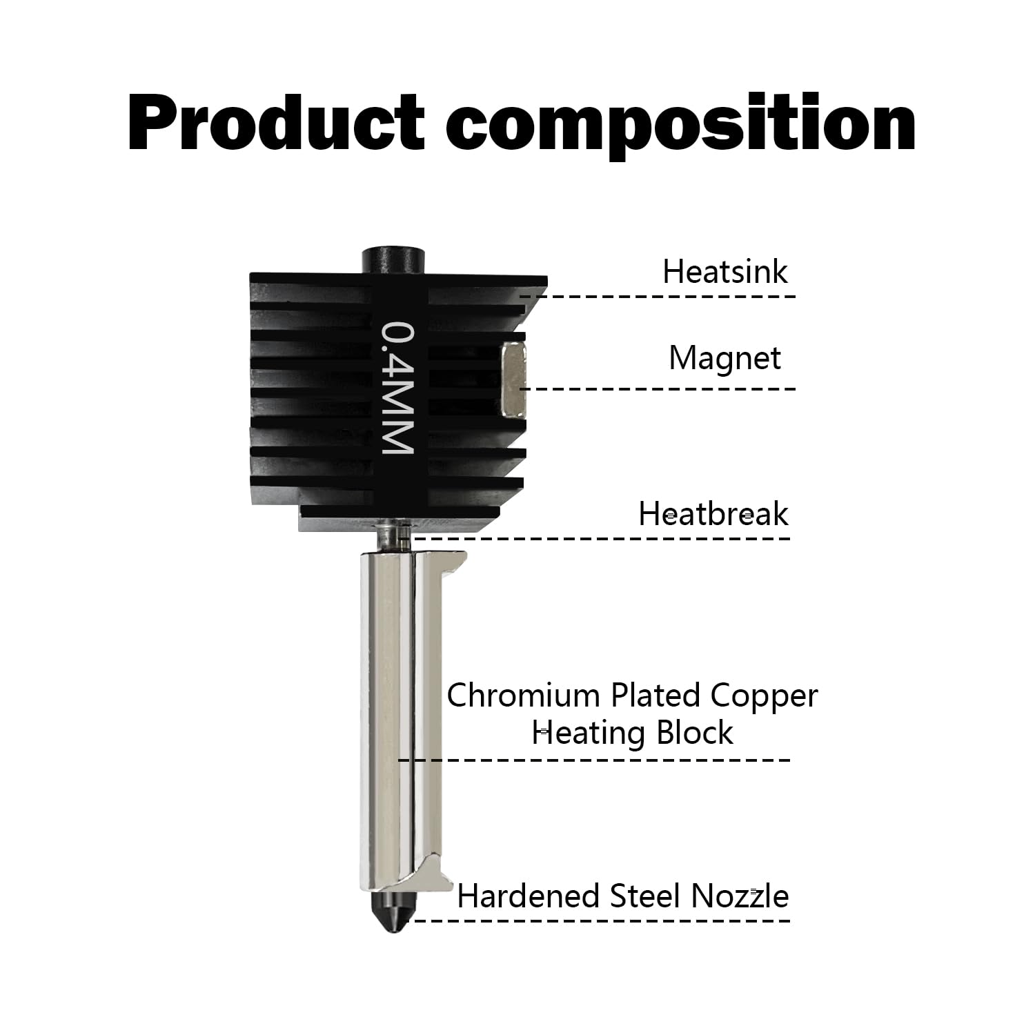 Kit Hotend A1 Mini/A1 (4 Peças - Nozzle 0.4Mm Hardened avaliação e preço