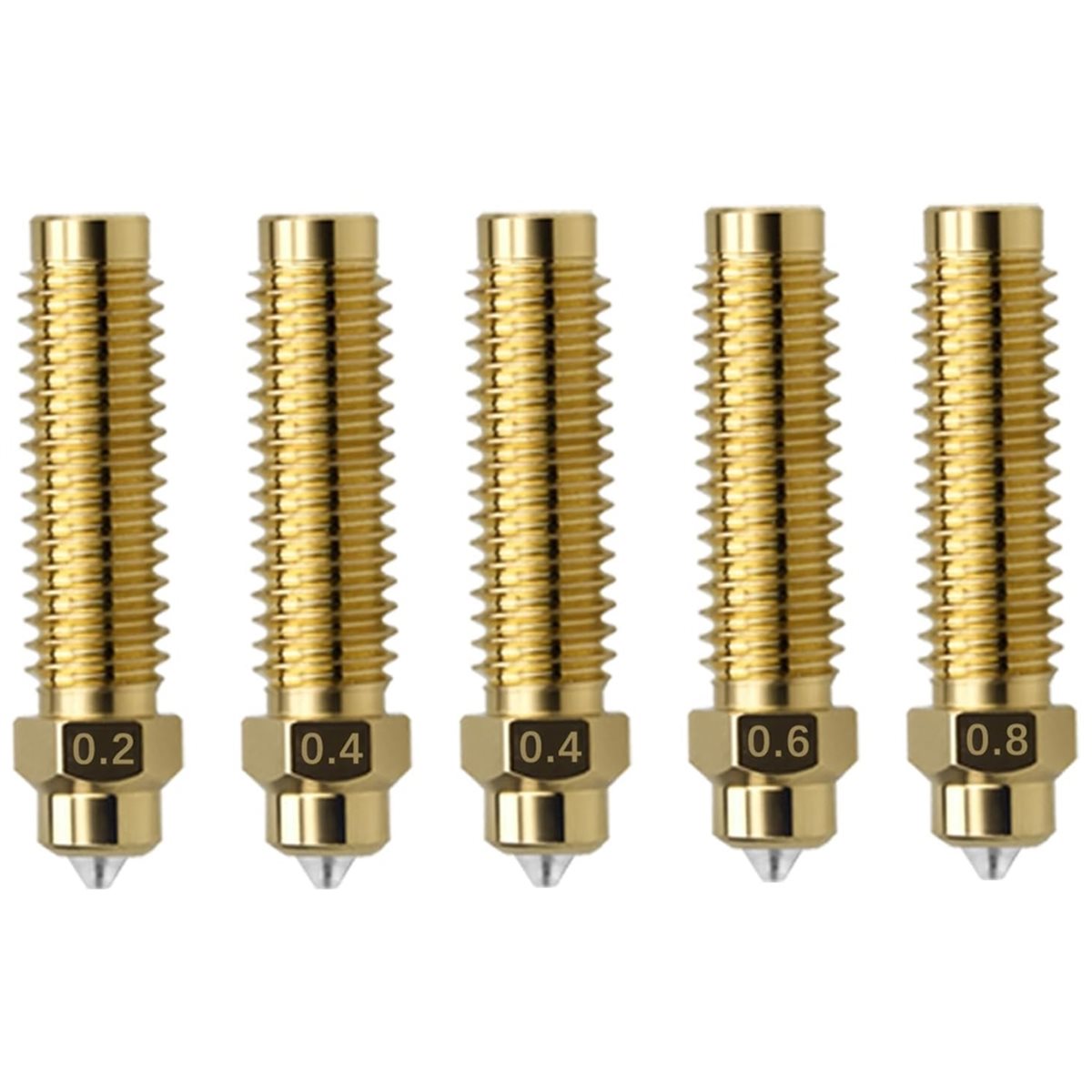 A40T 5 Peças Bico de 0.2mm 0.4 - Nozzle 0.4Mm Hardened avaliação e preço