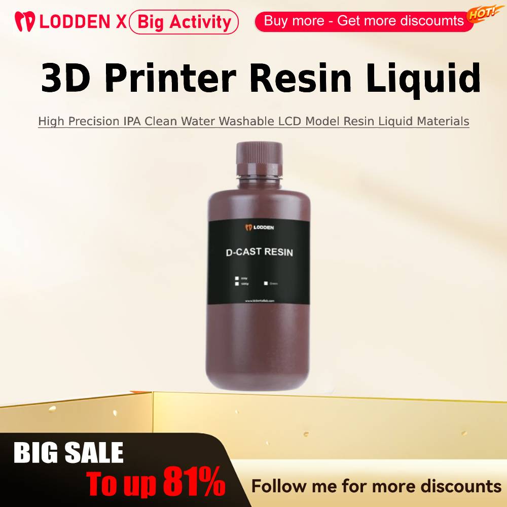 Lodden impressora 3d resina lí - 3D Printing Liquid avaliação e preço