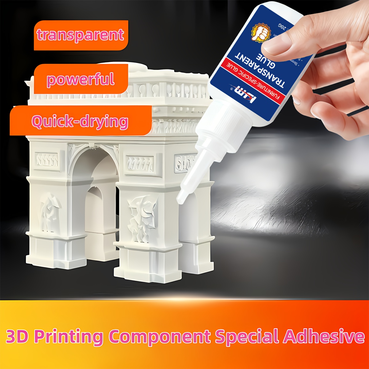 Adesivo transparente de secage - 3D Printing X Axis avaliação e preço