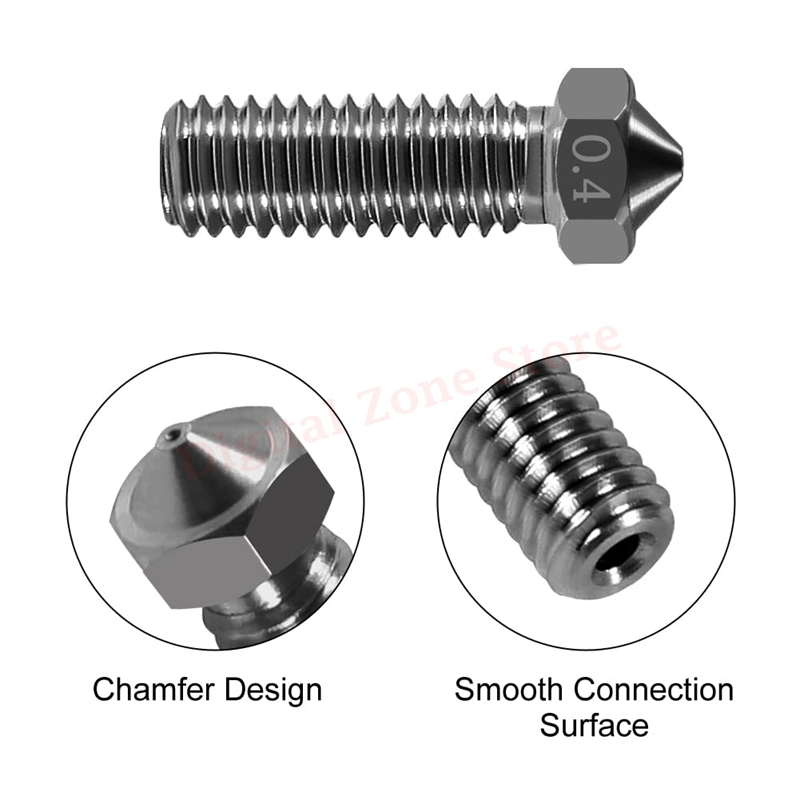 Aço endurecido v6 vulcão bocal - Nozzle 0.4Mm Hardened avaliação e preço