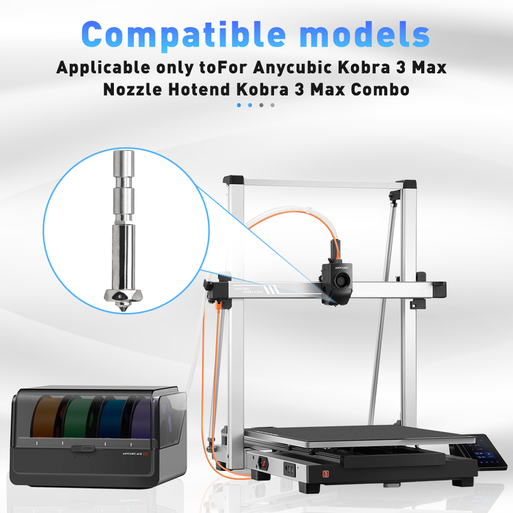Para Anycubic Kobra 3 Max Hote - Nozzle 0.4Mm Hardened avaliação e preço