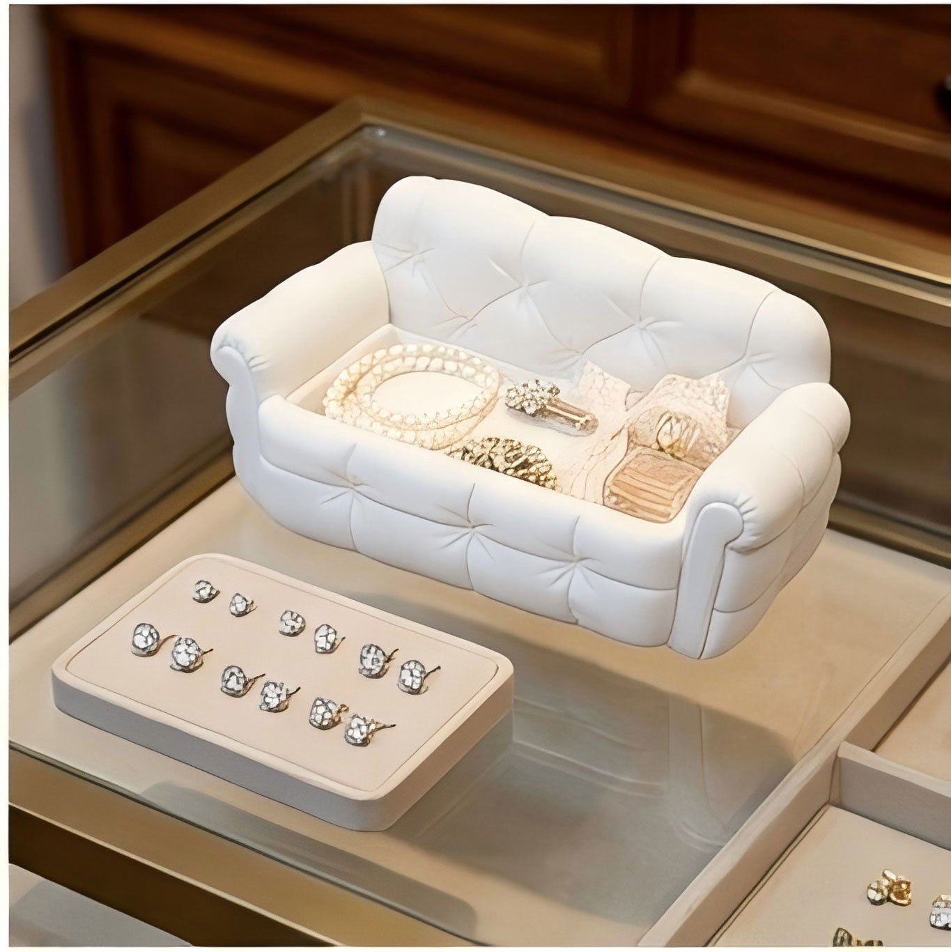 Mini Sofá Bandeja Organizadora - 3D Printing Ring Holder avaliação e preço