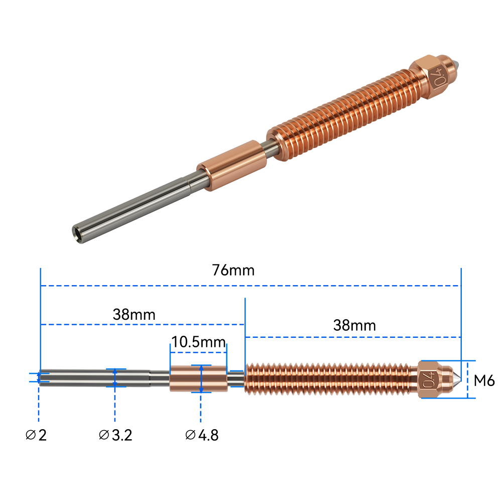 Bico de Aço Temperado Unicorn  - Nozzle 0.4Mm Hardened avaliação e preço