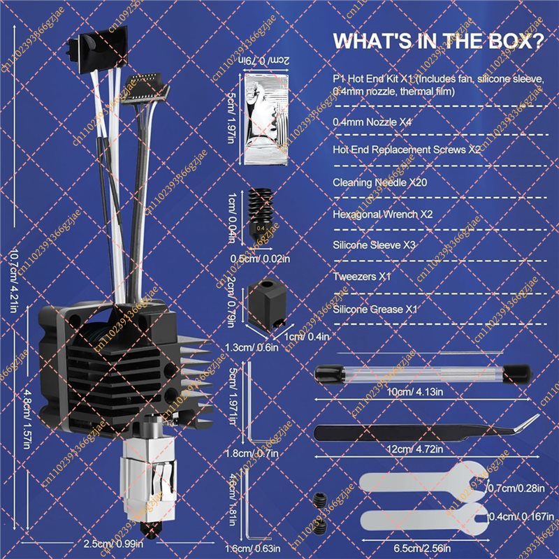 Kit Hotend FY XB para Bambu La - Nozzle 0.4Mm Hardened avaliação e preço