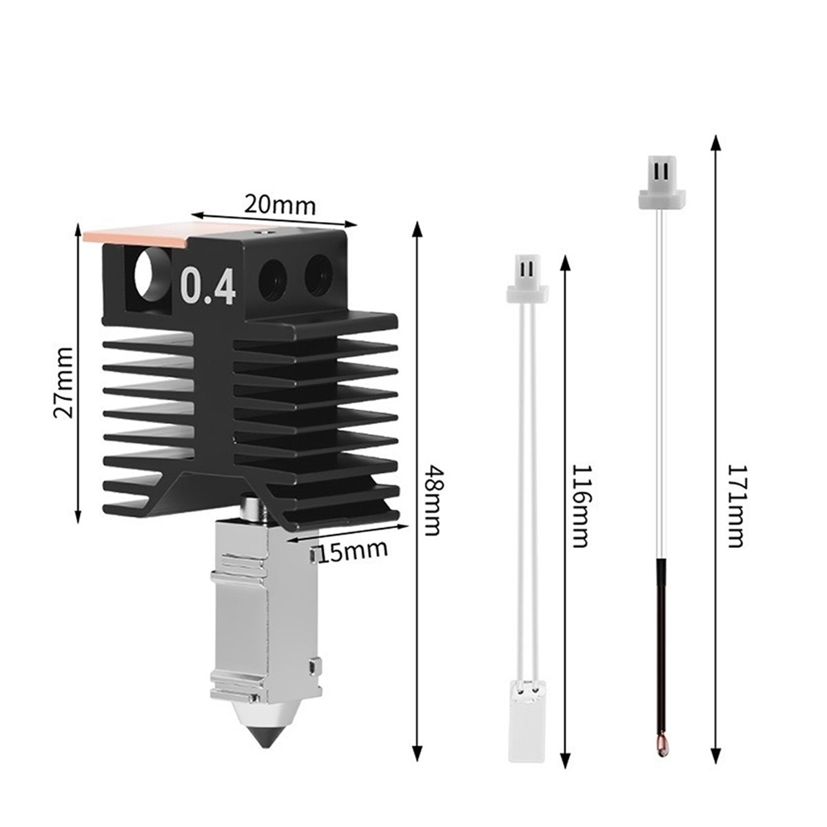 NOVO! Kit de Bloco Cerâmico pa - Nozzle 0.4Mm Hardened avaliação e preço