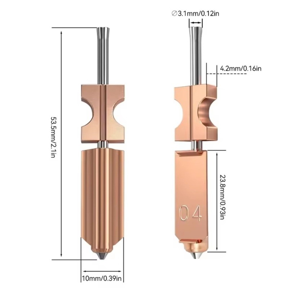Bico de Impressão 3D Bimetálic - 3D Printing Titanium avaliação e preço