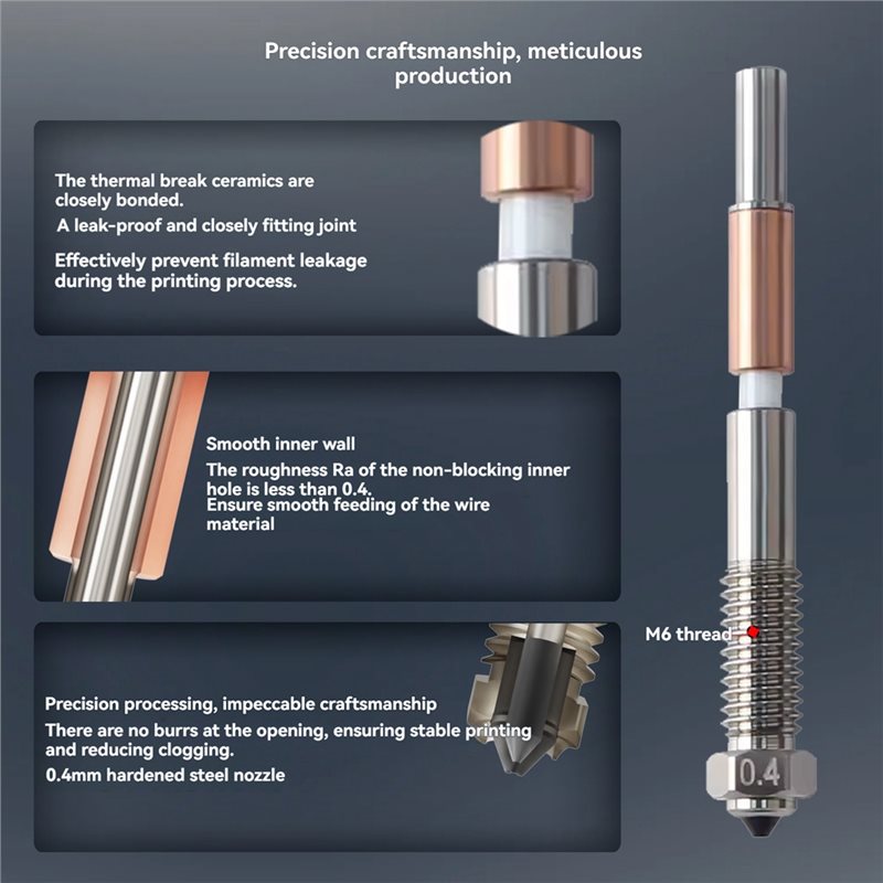 A13E-Para QIDI Plus 4, Bico de - Nozzle 0.4Mm Hardened avaliação e preço