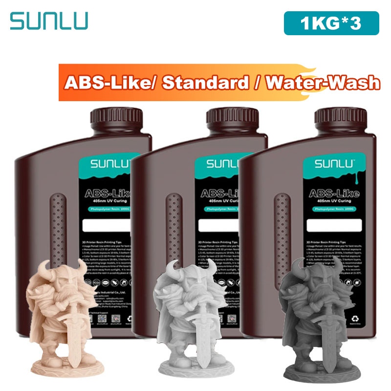 Sunlu 3kg abs-como/padrão/resi - 3D Printing Uv Sensitive Resin avaliação e preço