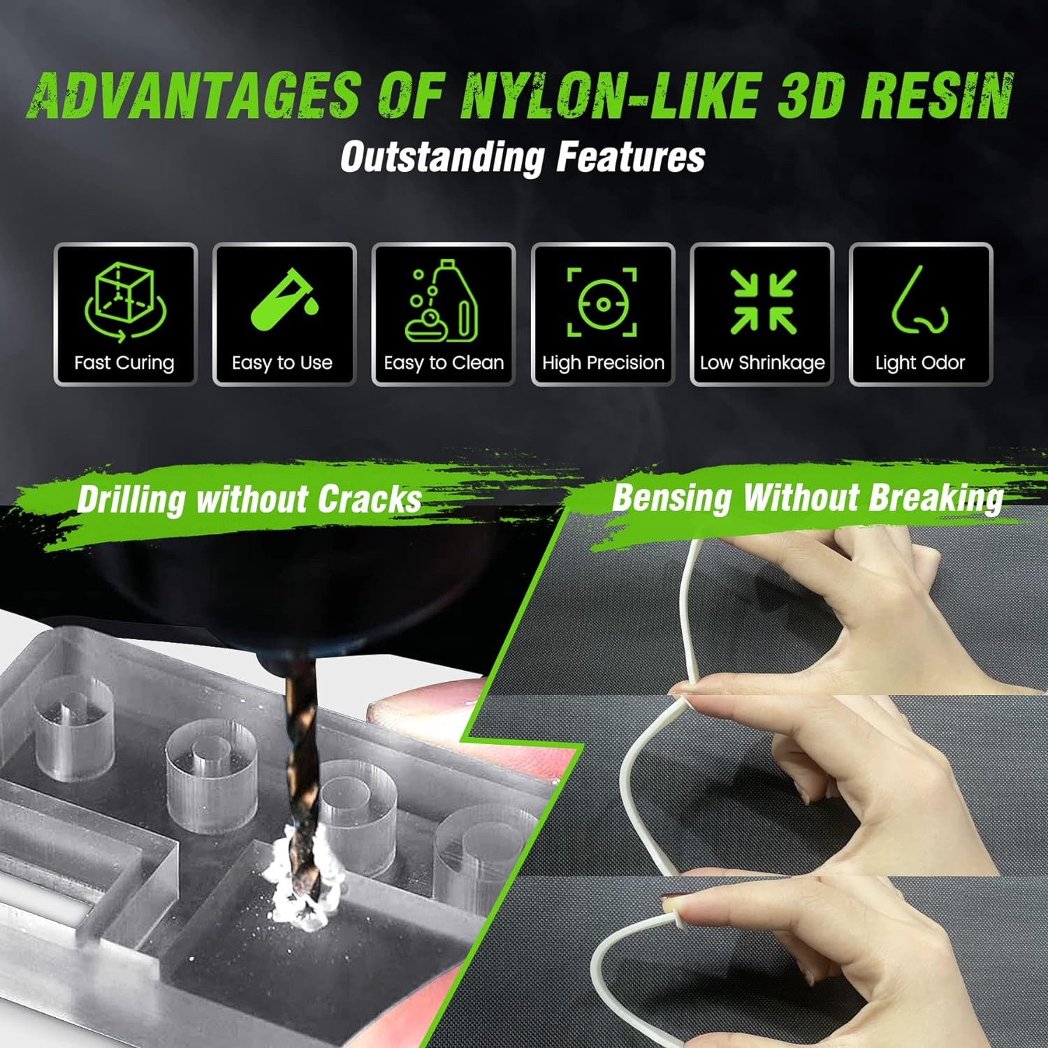 Sunlu 3kg abs-como/padrão/resi - 3D Printing Uv Sensitive Resin avaliação e preço