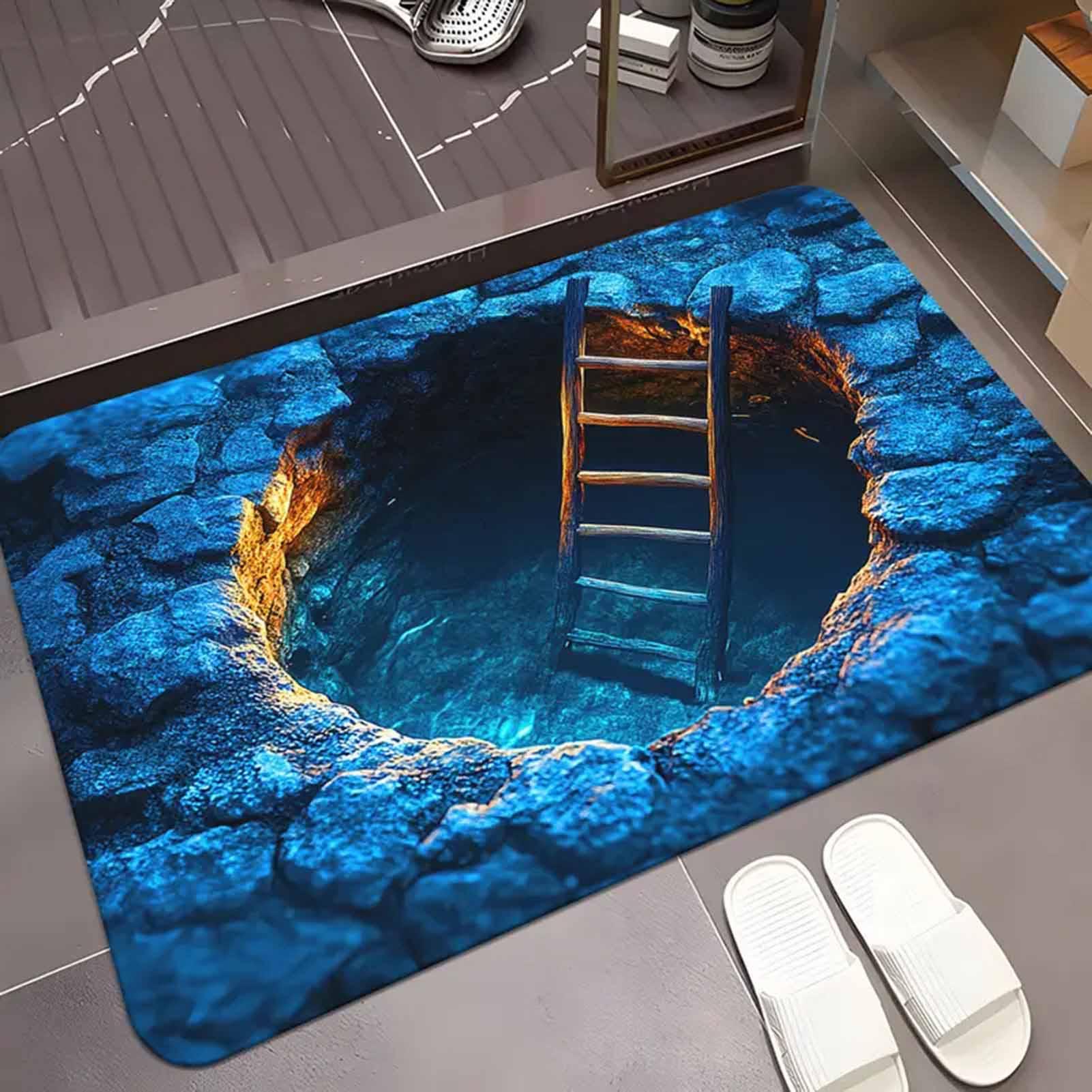 3d ilusão óptica buraco tapete - 3D Printing Tablet avaliação e preço